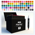 [READY] Aimilo Spidol Warna Warni 1 Set Sketch Marker 2 Tip Touch Marker 24/36/48/60/80 Warna. 