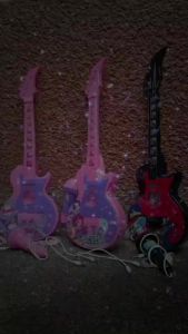 Newest popular Light & Music Guitar Toys Electric Musical Instruments set with microphone