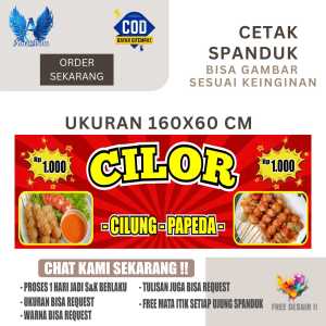 Cetak Spanduk Banner CILOR CILUNGPAPEDA Costom Desain