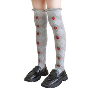 1 Cặp tất cổ dài Cho Trẻ Em Cotton Trẻ Em Của Chiều Dài trên đầu gối Vớ In Vớ Cho 2025 Mùa Xuân Hàng Ngày