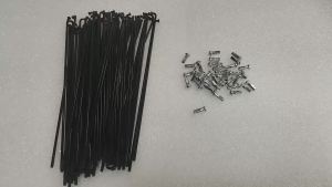 2026 25Pcs 13G Bicycle Spokes With Nipples Black Steel Mountain/Road Bike 2.3mm High Strength Electric Bicycle Spokes