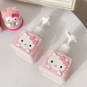 Travel Outdoor Bathroom Storage Bottles Cute Kitty Bottling Bottle Press Type Shower Gel Dispenser