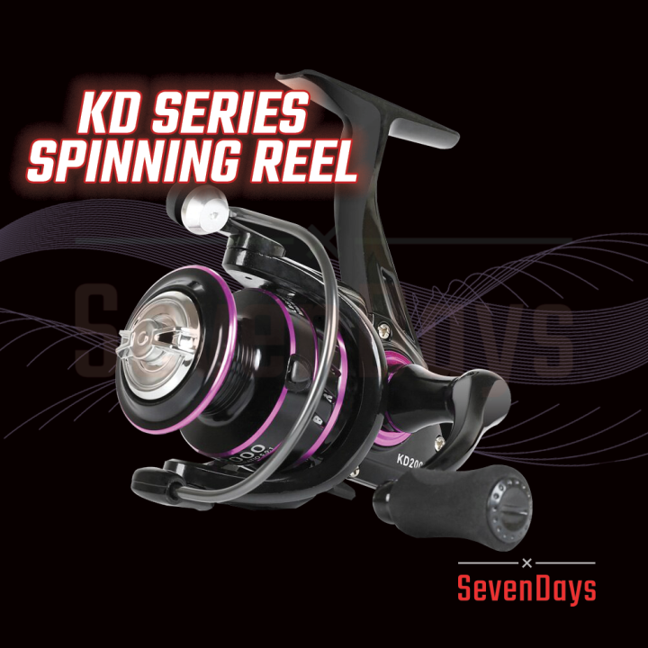 KD Spinning Reel 1000-6000 Fishing Mesin Kekili Pancing Metal Spool Casting  Gear Wheel Tackle Finesse Ultralight Laut