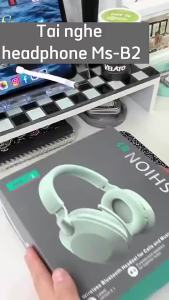 Tai Nghe Không Dây BluetoothHeadphone Chụp Tai Chống Ồn MS-B2 Có Mic Đàm ThoạiLượng Pin Trâu