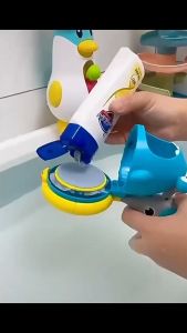 Kids Bath Bubble Blowing Toy Shark Crab Handheld Bubble Maker With Handle Blow Tube ABS