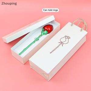 【ZP】 Flash Sale Cute Romantic Wedding Ring Holder Rose Flower Ring Box Engagement Storage Ring Bearer Case Gift Packaging Box Jewelry Storage Case