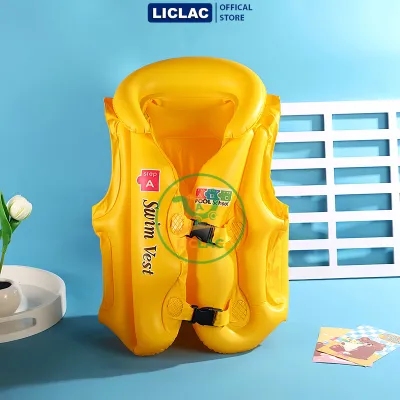 Áo Phao Bơm Hơi dùng cho trẻ em 10-40kg nhựa PVC an toàn nhiều màu lựa chọn bé trai bé gái AP-ABC