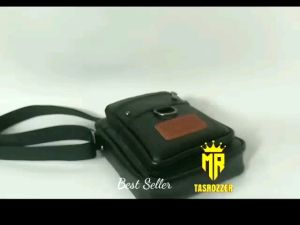 Rozzer Tas Selempang Pria Kulit sapi model ring D tengah