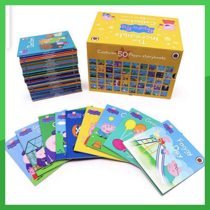 【3箱セット150冊】Peppa storybooks Contains 50 Peppa Pig The Amazing Collection 1-50 Red Box: Peppa Pig