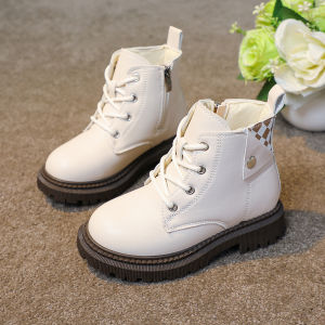 Future seeds ankle boots for kids boy zip boots black shoes for kids size 25-36