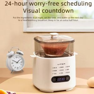 VERMILL 300W Power Electric Egg Boiler 9-in-1 Function 2-Layer Egg Custard Steamer Easy Clean Multifunctional Automatic Egg Cooker