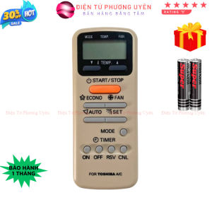 Điều khiển điều hòa TOSHIBA Mã 04 remote máy lạnh TOSHIBA - Tặng kèm pin - Minh Nguyễn Computer