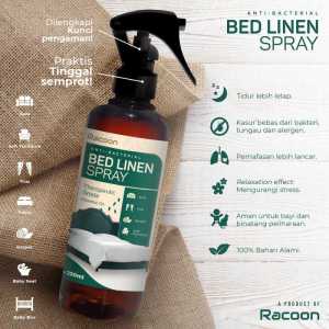 Racoon Bed Linen Spray Original / Anti Bacterial & Virus / Essential Oil 250ml