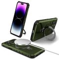 For Apple iPhone 15 14 13 12 11 Pro Max Plus Phone Case, MagSafe Magnetic Camera Slide Protector Ring 360 Rotate Kickstand Shockproof Magnetic Cover. 