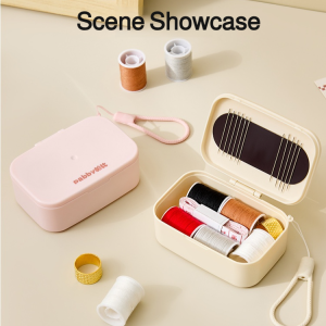 💕Magnetic Storage 💕Multifunctional Household Magnetic Needle and Thread Storage Box Portable Sewing Kit Hand Sewing Needle Storage Box多功能磁吸式针线收纳盒