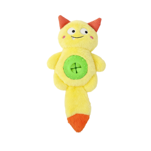 OUTOPEN Cartoon Pet Chew Plush Toy Bite-resistant Creative Pet Leaky Food Toy Pet Supplies Portable Interactive Dog Feeder Relieve Boredom