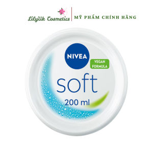 Kem dưỡng ẩm Nivea Soft 200ml cho da mặt và toàn thân