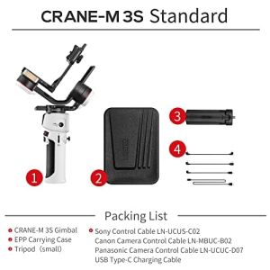 ZHIYUN Crane M3S 3-Axis Lightweight Camera Gimbal Stabilizer for Mirrorless Smartphone GoPro Action Camera