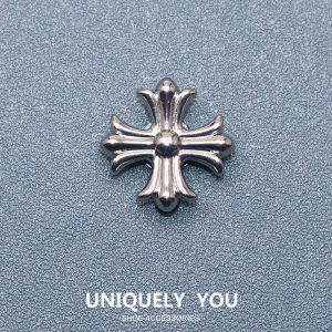 JIBBITZ cross charms shoe attachments silver retro shoe attachments cross