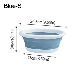 LUXERY Plastic Folding Basins Easy to Carry Hangable Portable Wash Basins Multi-functional Baby Bath Basin for Home Student Dormitory