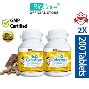 Biocare IgG colostrum chewable tablet 200mg (2X 200s)