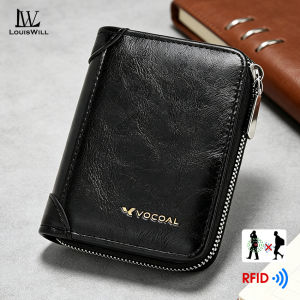 LouisWill Mens Short Wallet Fashion PU Wallet Business Wallet Multi-Card Position Wallets Travel Purses Coin Pouch ID Credit Cards Holders