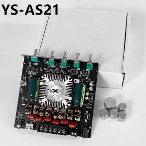 เครื่องขยายเสียงสเตอริโอ YS-AS21ชิป TPA3255 220WX2+350W บอร์ดขยายสัญญาณเสียงบลูทูธ โมดูลเครื่องขยายเสียงดิจิตอล 5.1ช่อง2.1ซับวูฟเฟอร์เสียงสูงและต่ำบอร์ดถอดรหัสเสียง แอมป์จิ๋ว YS AS21