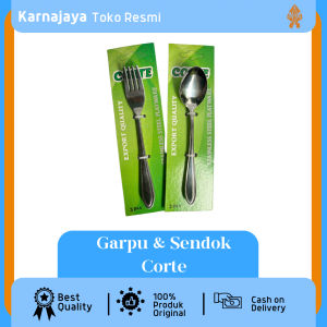 Set Sendok dan Garpu Makan Corte 3 Pcs untuk Peralatan Dapur - Kitchenware
