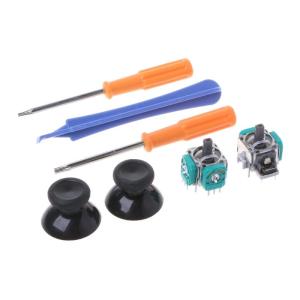 For One Controller 3D Analog Joysticks Replacement with Thumbsticks Cap Screwdrivers Repair Tools for One