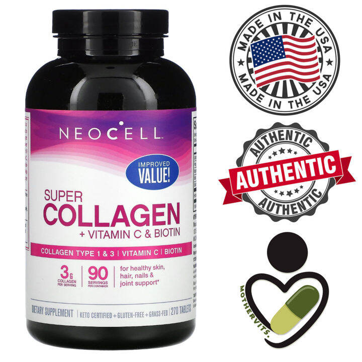 Neocell Super Collagen Vitamin C And Biotin 180 Or 270 Tablets Lazada Ph 6800