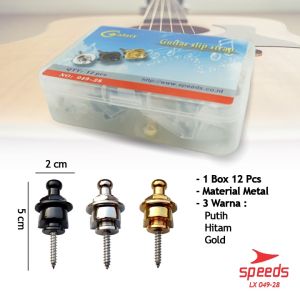 SPEEDS Strap lock gitar antislip straplock end pin gitar bass elektrik akustik 049-28