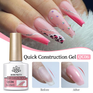 BORN PRETTY 7/10ml Quick Extension Gel Build the Apex and Structure No Wipe Top Coat UV LED Soak Off Nail Art Gel Founction Gel