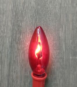 Bộ 2 bóng led ớt 1w đuôi E12 Đỏ Xanh Lá Vàng + Đuôi đèn E12 Sopoka Bóng lửa trong đỏ 3w E12 Bóng nến 40w đuôi E14 halogen Hòa Thái