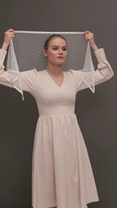 ผ้าคลุมศีรษะลูกไม้แบบตาข่ายมีสไตล์วินเทจหรูหราผ้าคลุมศีรษะสำหรับงานอีเวนต์ในโอกาสพิเศษ