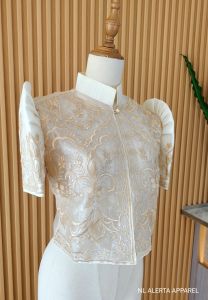 MODERN FILIPINIANA BARONG BOLERO PURE EMBROIDERED FOR WOMEN