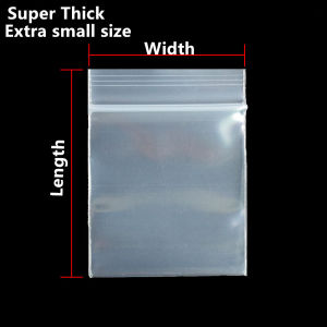 1000pcs Small More Thicker PE Zip Lock Bag - All Clear Ring Crystal Packing Pouch Reusable Accessory Zipper Lock Sack Mini Bags2026