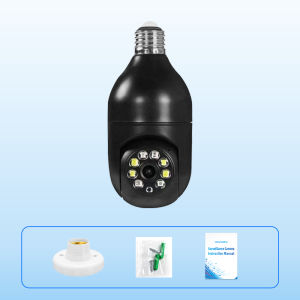 V380Q15/Q16s black IP CCTV camera bulb security audio wired indoor smart home full hd set night vision baby monitor