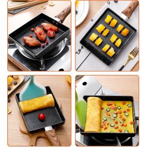 FELICE Non-Stick Fried Egg Pan Multi-Purpose Tamago Frying Pan Breakfast Maker Burger Pan kuali goreng telur egg fry pan