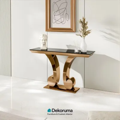 Dekoruma Tenzo MORGAN Meja Konsol / Meja Ruang Tamu / Meja Sofa