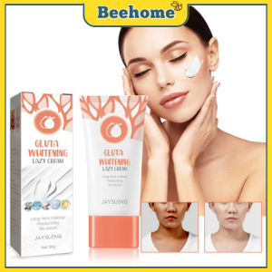 Gmeelan Gluta Whitening Lazy Cream Gluta Whitening Cream Gmeelan Face Cream Brighten Skin Tone Facial Cream Bleaching Lotion 30g