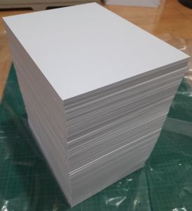 Sintra Board A5 5pcs White Standard Hard 3mm 5mm
