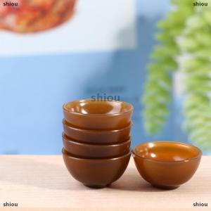 [COD] shiou 5 chiếc mô hình bát tròn thu nhỏ Nhà búp bê 1:12 phụ kiện ăn nhà bếp