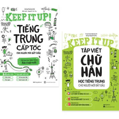 Sách Combo Keep it up – Học tiếng Trung cấp tốc và Tập viết chữ Hán cho người mới bắt đầu - Megabook