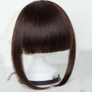 FANYUNG Increase Hair Fluffy Hair Accessories Natural Fringe Hairpiece Thicken Overhead Bang Synthetic Wig Pads Short Straight Bangs Fringe Wig Clip Fake Bangs