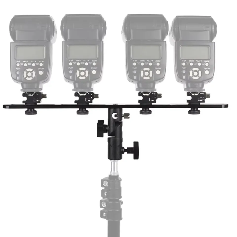 Support Double Flash Pour Appareil Photo - Bracket De Montage Sur Pied - Universel