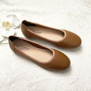 Giày Nữ Rẻ Đẹp Binna 1 Giày da thật mềm êm chân đế bệt bảo hành keo đế  2 năm