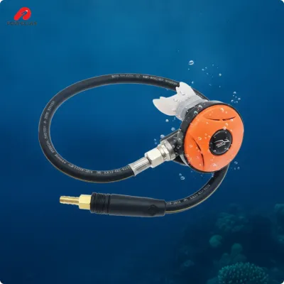 Perfeclan Non-Adjustable Second Stage Regulator Sturdy Scuba Regulator with Hose Corrosion-Resistant Gear Rust-Proof for Diving Setups