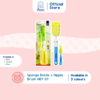 Pureen Sponge Bottle & Nipple Brush NBY 07 (Random Color)