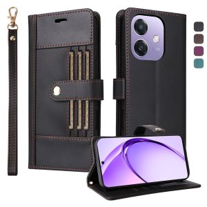 New Phone Case For OPPO A3 A3X A5X A5 Pro Magnetic Leather Wallet Card Slot Flip Cover Casing