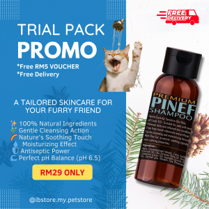 PineFur Shampoo Trial Pack 100ml for Pet/ Soothing/ pH Balanced/ Moisture/ Skin Health